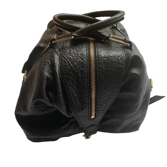 Botkier Black Leather Sasha Duffel Handbag - Picture 6 of 13